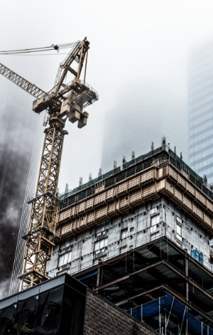 Crane and tower